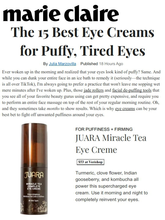 MARIE CLAIRE: The 15 Best Eye Creams for Puffy, Tired Eyes