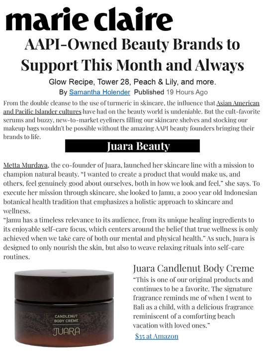 MARIE CLAIRE: AAPI-Owned Beauty Brands to Support This Month and Always