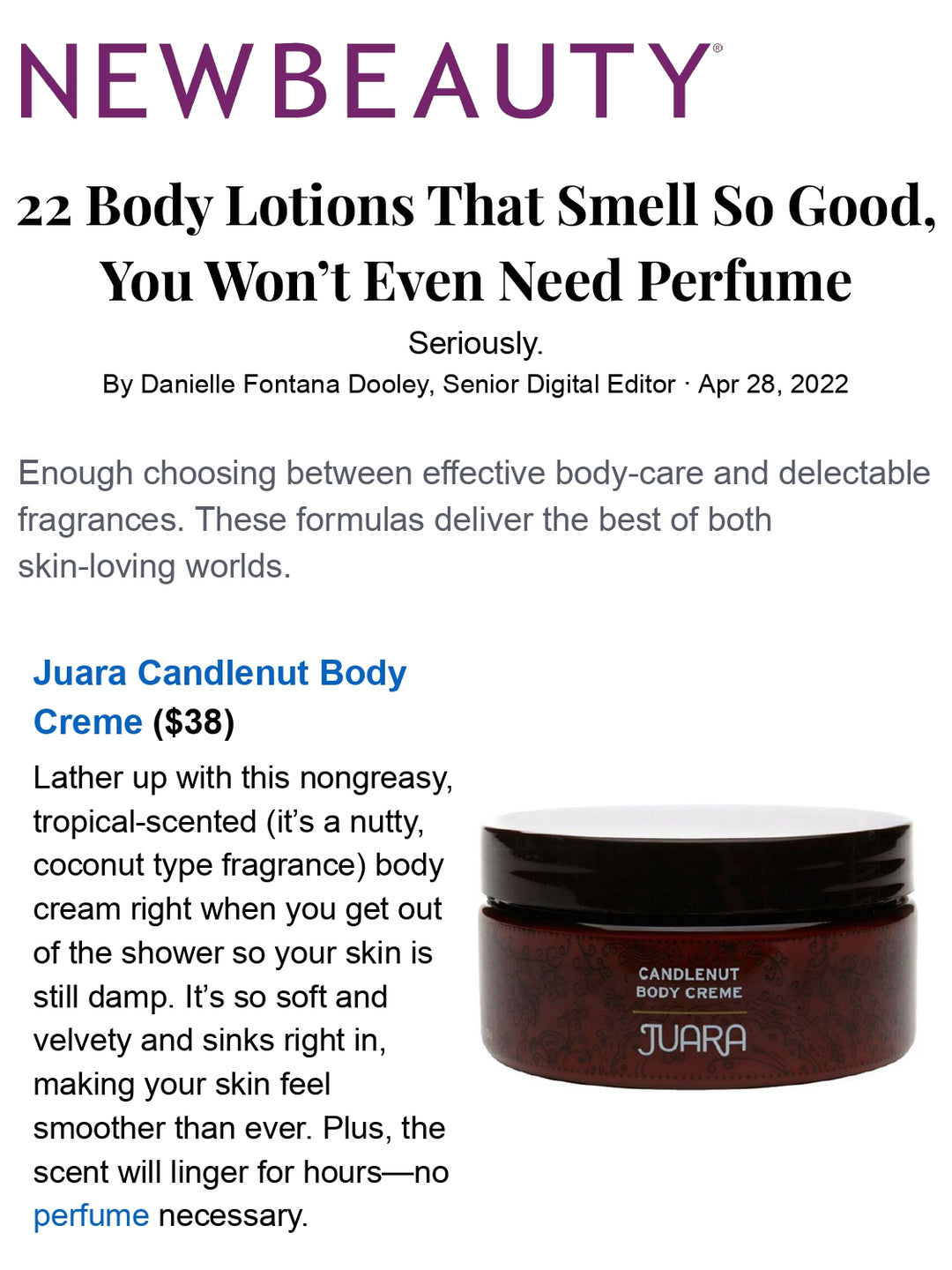 NEWBEAUTY: 22 Body Lotions That Smell So Good, You Won’t Even Need Perfume