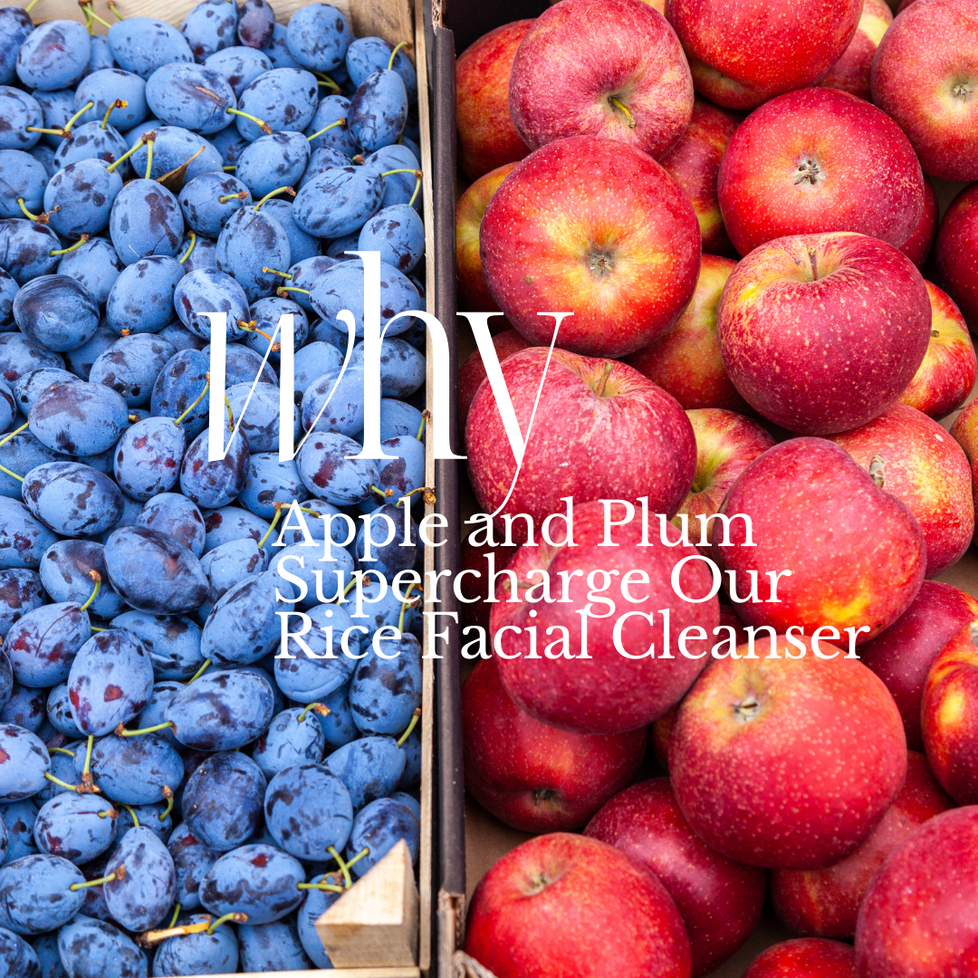 Juicy by Nature – How Apple and Plum Supercharge Our Rice Facial Cleanser